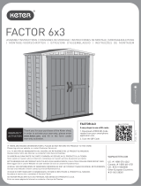 Keter Factor 6x3 Outdoor Storage Shed Manuale utente