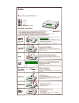 Mettler Toledo For PE11, PE12, PE16, PE24 & PE22 DeltaRange Electronic Precision Balances Istruzioni per l'uso