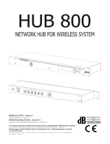 dB Technologies HUB 800 Manuale utente