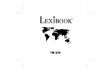 Lexibook TM230 Manuale utente