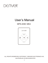 Denver MPS-409CMK2 Manuale utente