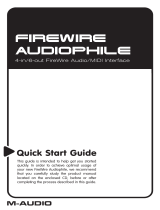 M-Audio Firewire Audiophile Manuale del proprietario