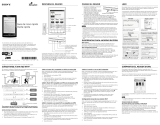 Manual del Usuario Sony PRS-T1 Guida Rapida