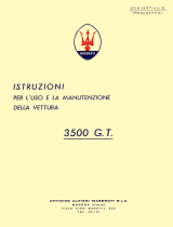 Maserati 3500GTi and Vignale spyder (Italian) Manuale del proprietario