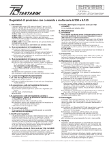 Tartarini A/100 Regolatori di Pressione-Manutenzione Manuale del proprietario