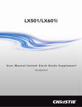 Christie LX501 Manuale utente