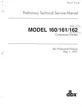 dbx 162 Manuale utente