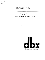 dbx 274 (Project 1) Manuale del proprietario