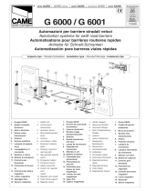 CAME G6000 Manuale del proprietario