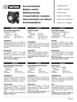Vetus Battery main switch type ACCUSCH Guida d'installazione