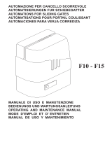 Tau F10 – F15 Series Manuale del proprietario