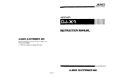 Alinco DJ-X1 Manuale utente