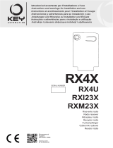 Key Gates RX4X, RX4U, RXI23X, RXM23X Guida utente