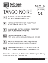 Telcoma Tango Slim and Noire series Manuale del proprietario
