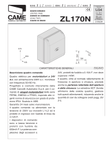 CAME ZL170N Manuale del proprietario