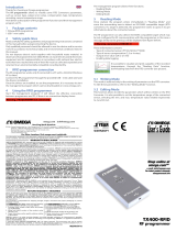 Omega TX400-RFID Manuale del proprietario