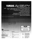 Yamaha AV-85PY Manuale del proprietario