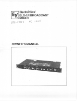 Electro-Voice ELX-1R Manuale del proprietario