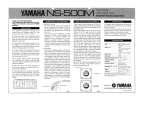 Yamaha NS-500M Manuale del proprietario