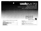 Yamaha M-70 Manuale del proprietario