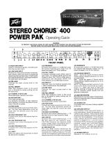 Peavey Stereo Chorus 400 Power Pack Manuale del proprietario