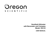 Oregon Scientific RA123 Manuale utente