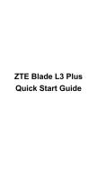 ZTE Blade Blade L3 Plus Guida Rapida