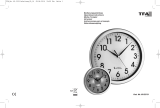 TFA Analogue Radio-Controlled Wall Clock with Backlight CORONA Manuale utente