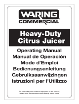 Waring JC4000 Heavy Duty Citrus Juicer Manuale utente