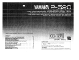 Yamaha P-520 Manuale del proprietario