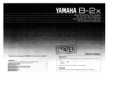 Yamaha B-2x Manuale del proprietario