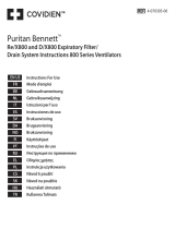 Covidien Puritan Bennett D/X800 expiratory bacteria filter Istruzioni per l'uso
