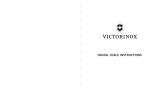 Victorinox Digital Scale Istruzioni per l'uso