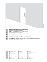 Castorama Porte d'entrée acier Hublots inserts gris anthracite 90 x h.h.215 cm poussant gauche Manuale del proprietario