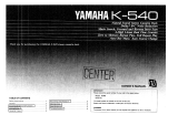 Yamaha K-540 Manuale del proprietario