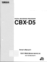 Yamaha CBX-D5 Manuale del proprietario