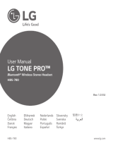 LG HBS-780 Manuale utente