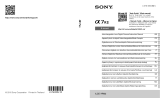 Sony ILCE-7RM2 Manuale utente