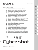Sony cyber shot dsc w350b Manuale utente