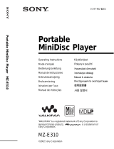 Sony MZ E310 Manuale utente