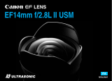Canon EF 14mm f/2.8L II USM Manuale utente