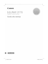 Canon SELPHY CP770 Manuale utente