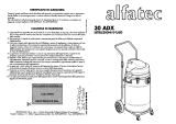 Alfatec 30ADX Manuale utente