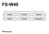 Pioneer FS-W40 Manuale utente