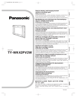 Panasonic TYWK42PV2W Istruzioni per l'uso