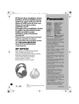 Panasonic RP WF930 Manuale utente