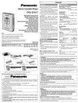 Panasonic RQSX47 Istruzioni per l'uso
