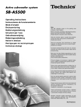 Technics SB-AS500 Manuale del proprietario