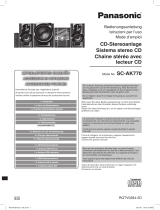 Panasonic SC-AK770 Manuale del proprietario