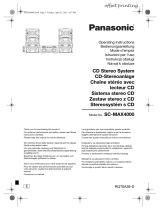 Panasonic SCMAX4000 Manuale utente